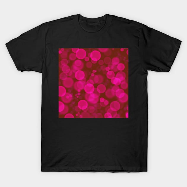 Magenta bokeh T-Shirt by CreaKat